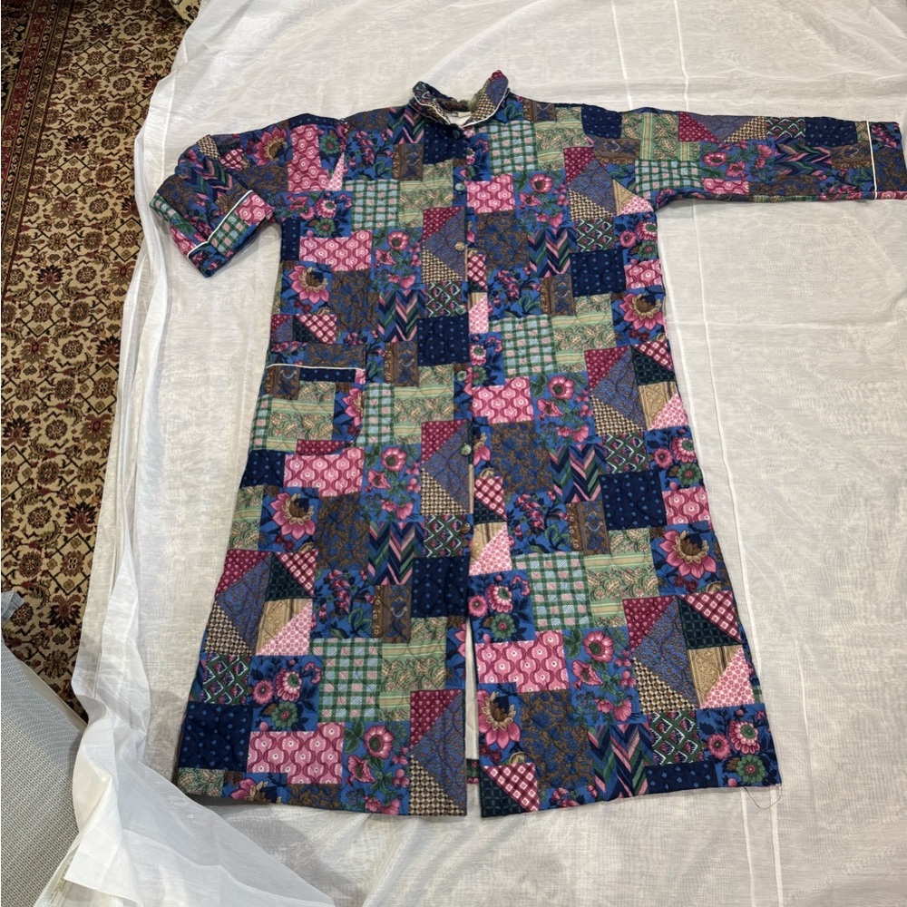 Colorful Patchwork Long Winter Dress/Coat - image 1